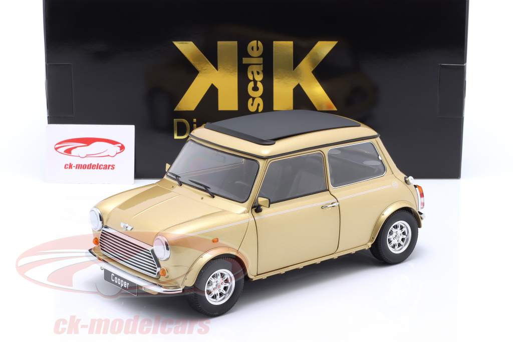 Mini Cooper LHD con Tetto apribile oro metallico 1:12 KK-Scale
