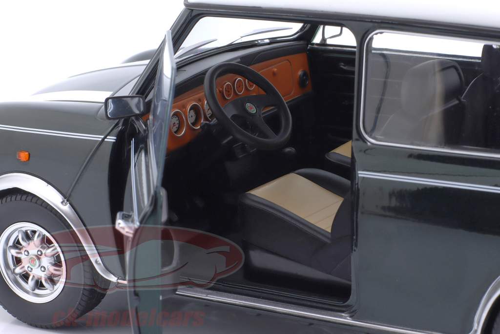 Mini Cooper Union Jack LHD 深绿色 金属的 / 白色的 1:12 KK-Scale