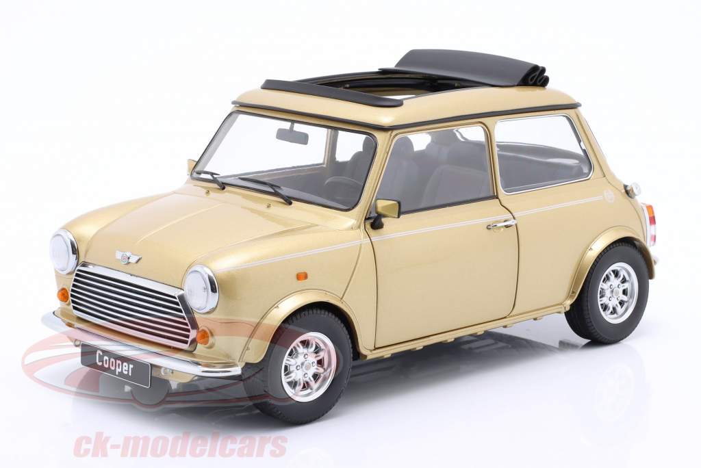 Mini Cooper LHD con Tetto apribile oro metallico 1:12 KK-Scale
