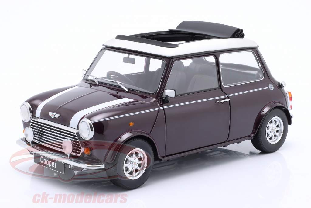 Mini Cooper RHD с Люк на крыше фиолетовый металлический / белый 1:12 KK-Scale