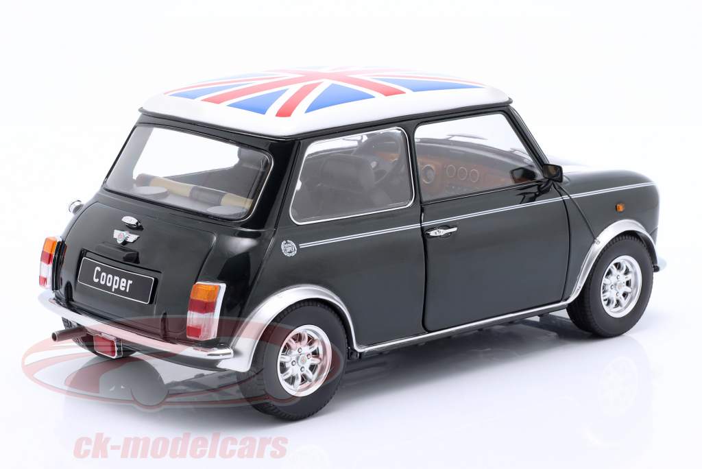 Mini Cooper Union Jack LHD 深绿色 金属的 / 白色的 1:12 KK-Scale