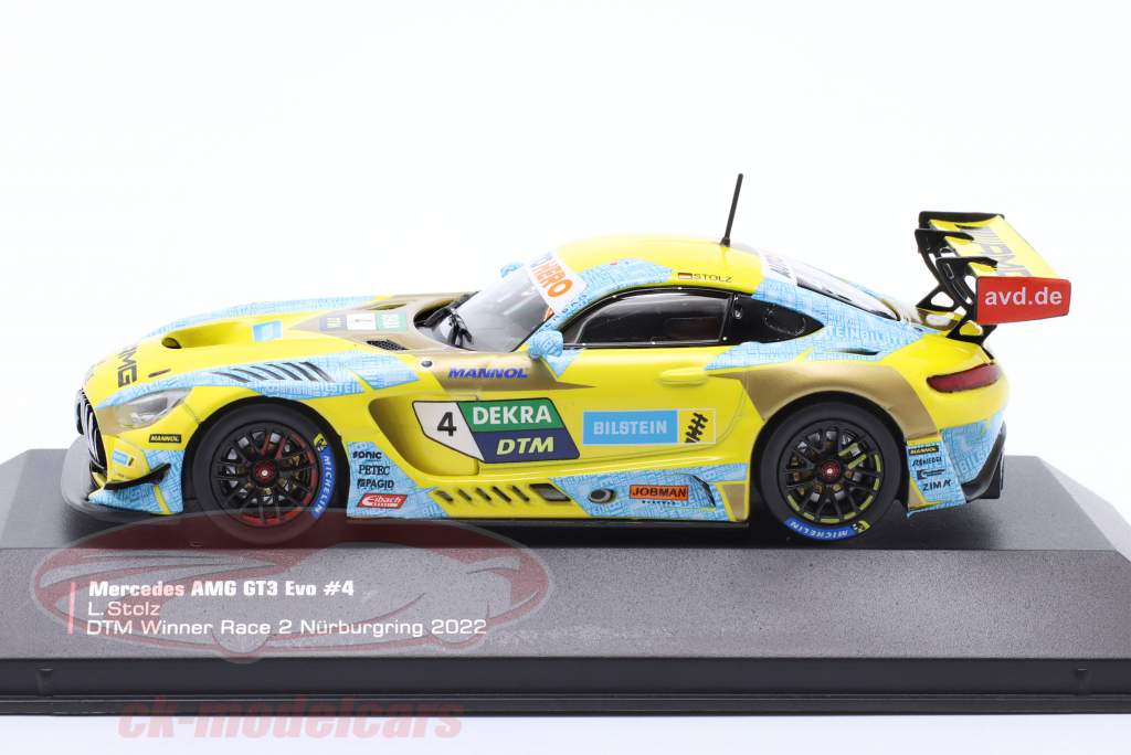 Mercedes-Benz AMG GT3 Evo #4 优胜者 Nürburgring DTM 2022 Luca Stolz 1:43 Ixo