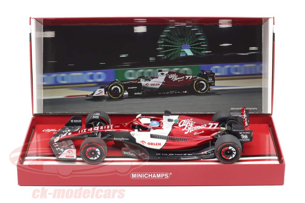 Valtteri Bottas Alfa Romeo C42 #77 6th Bahrain GP Formel 1 2022 1:18 Minichamps