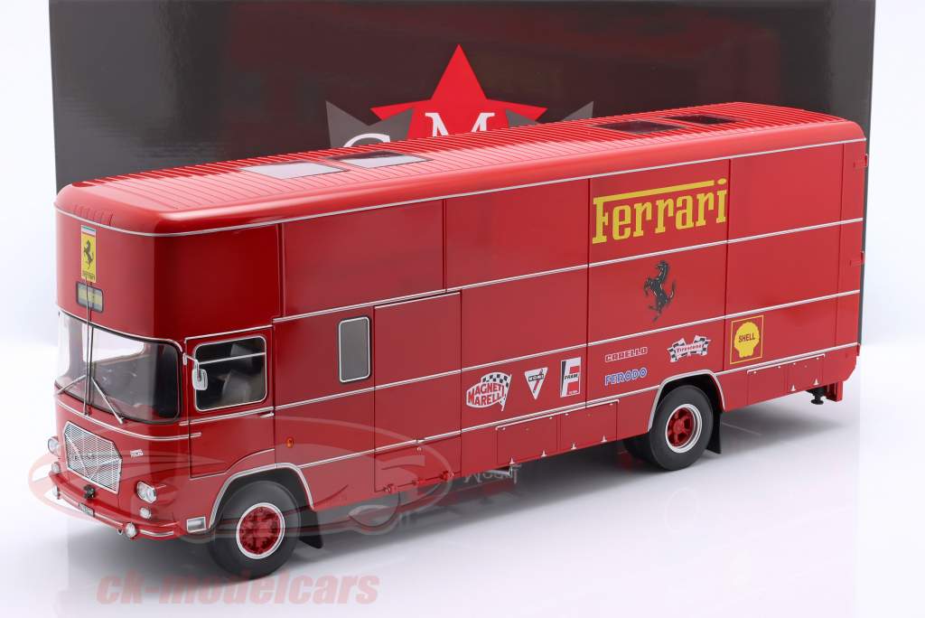 OM Fiat 150 Rolfo Scuderia Ferrari Race Car Transporter of the 70s 1:18 CMR