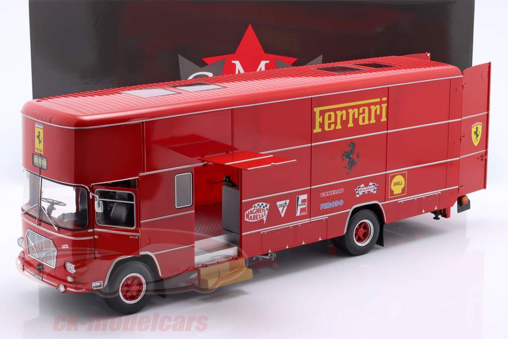 OM Fiat 150 Rolfo Scuderia Ferrari 人種 車 トランスポーター 70年代 年 1:18 CMR