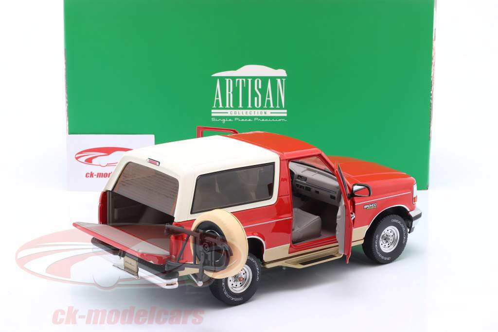 Ford Bronco Eddie Bauer Edition 1994 rød metallisk / bronze 1:18 Greenlight