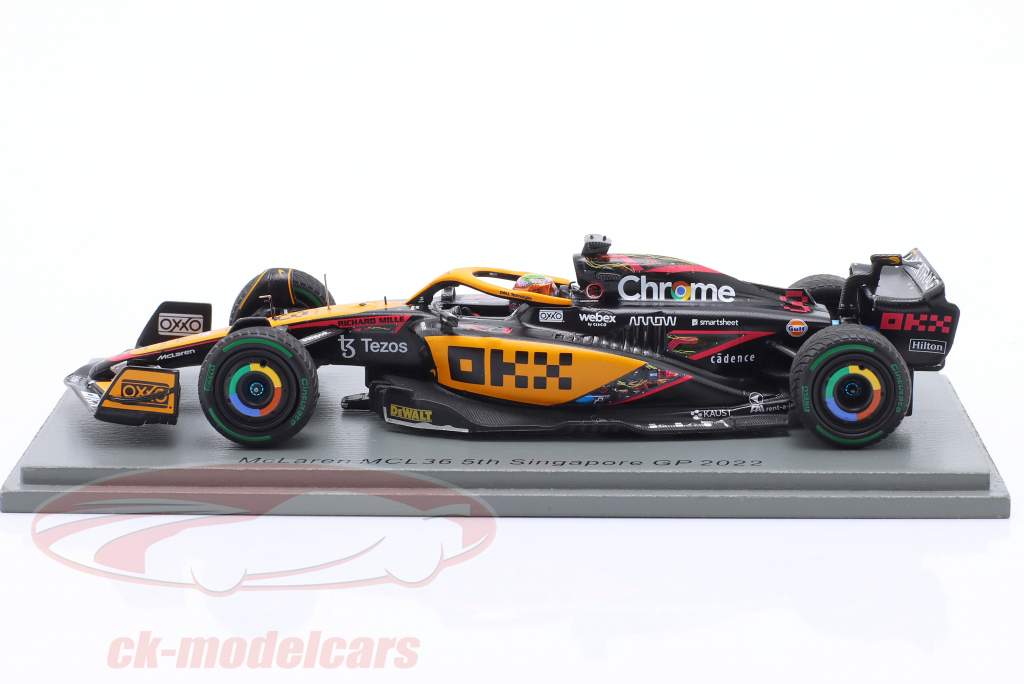 スパーク 1/43 マクラーレン MCL36 リカルド 2022シンガポールGP Amazon | スパーク 1/43 マクラーレン MCL36 2022 F1