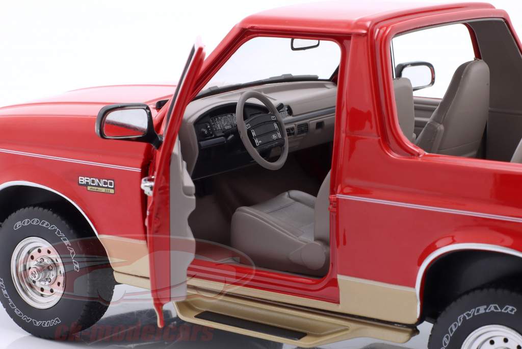 Ford Bronco Eddie Bauer Edition 1994 rød metallisk / bronze 1:18 Greenlight