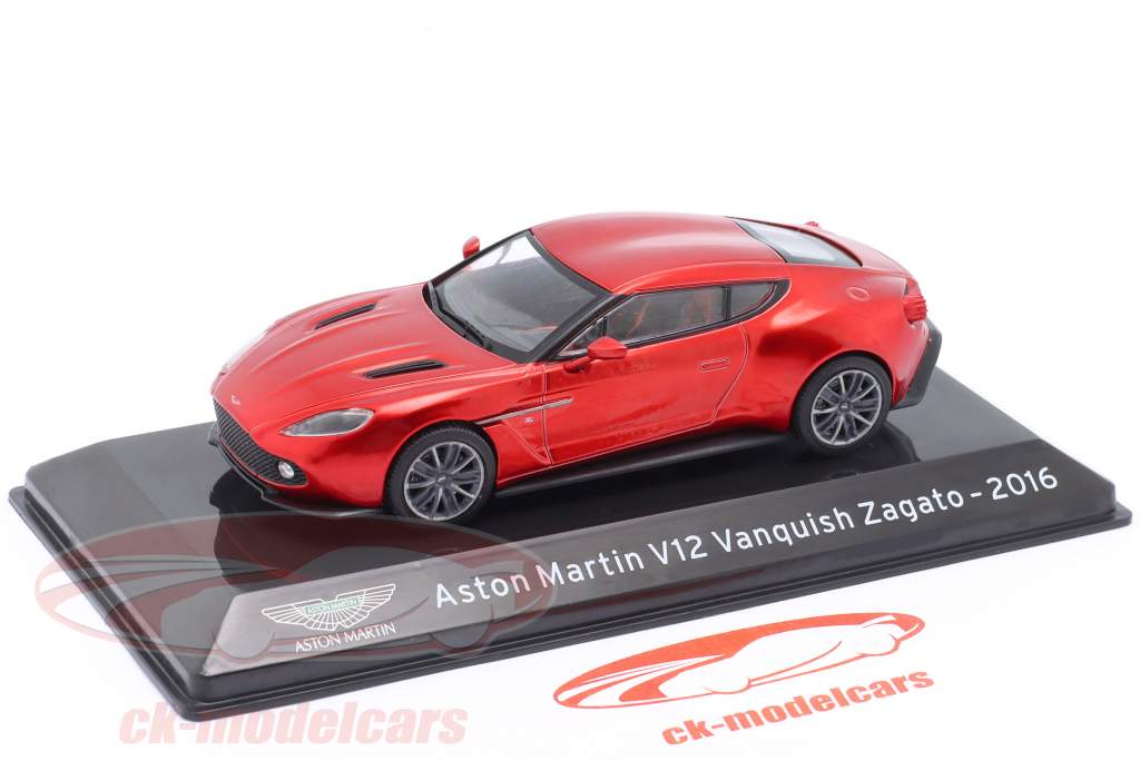 Altaya 1:43 Aston Martin V12 Vanquish Zagato year 2016 red