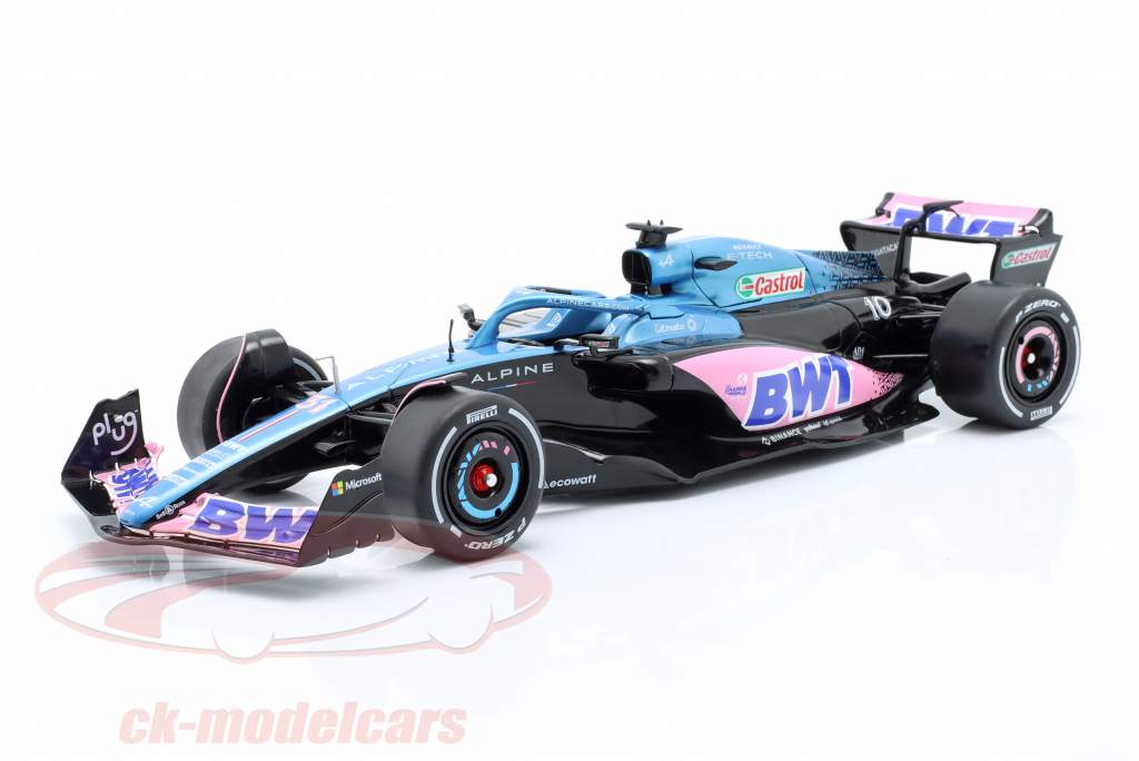 Ocon, Gasly Alpine A523 Launch Livery #31 #10 Formula 1 2023 blue 1:18 Solido
