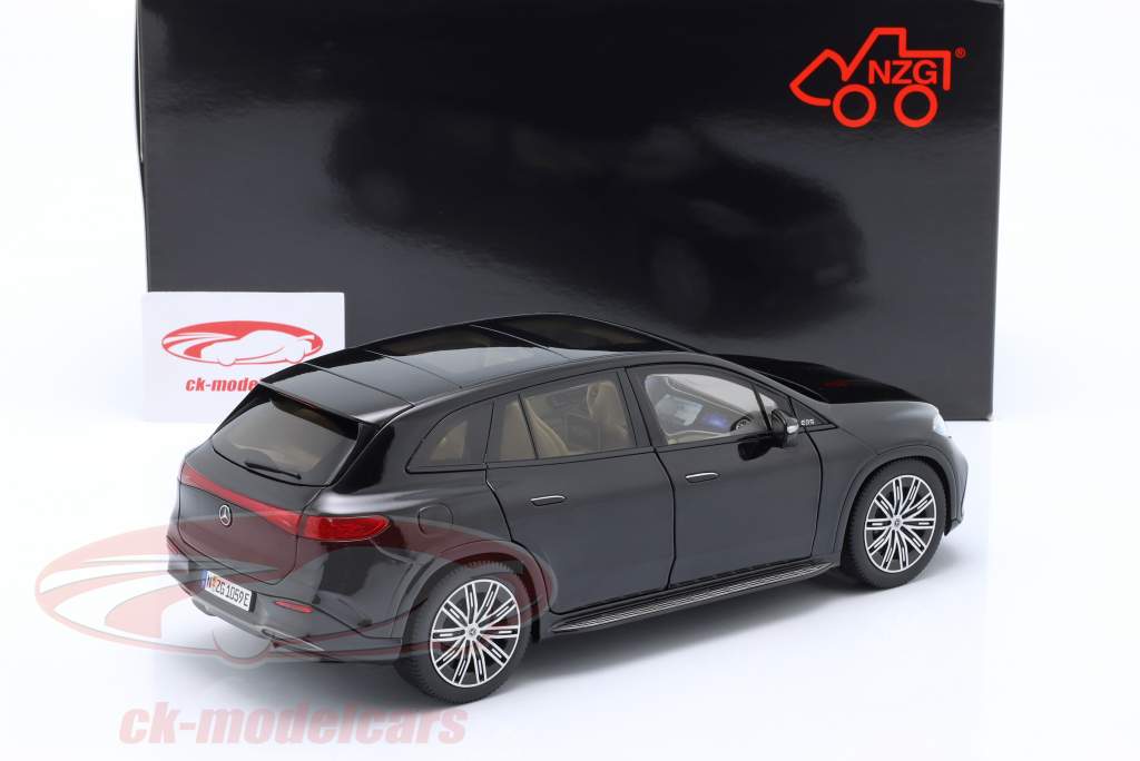 Mercedes-Benz EQS SUV (X296) Byggeår 2022 obsidian sort 1:18 NZG