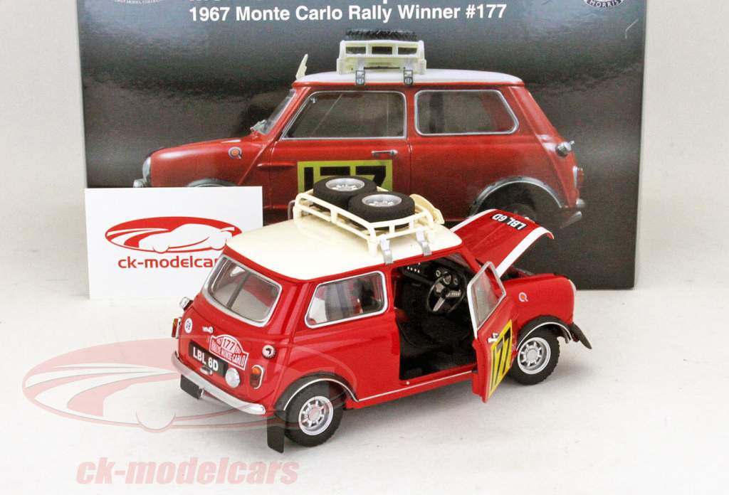 Kyosho 1:18 Morris Mini Cooper S MK-1 #177 Rallye Monte