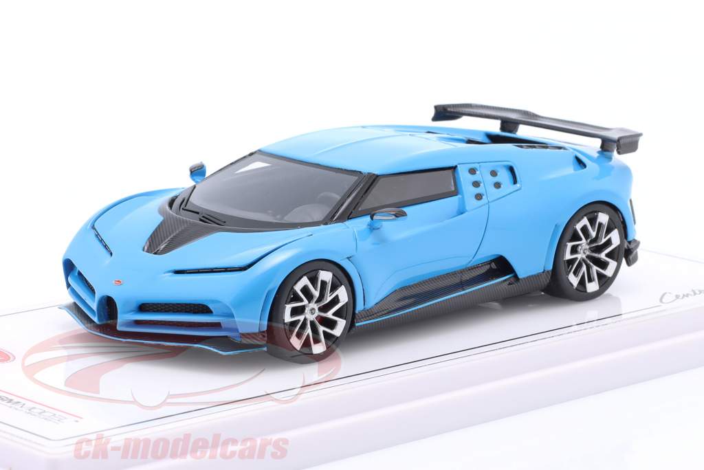Bugatti Centodieci Année de construction 2022 Bleu clair 1:43 TrueScale