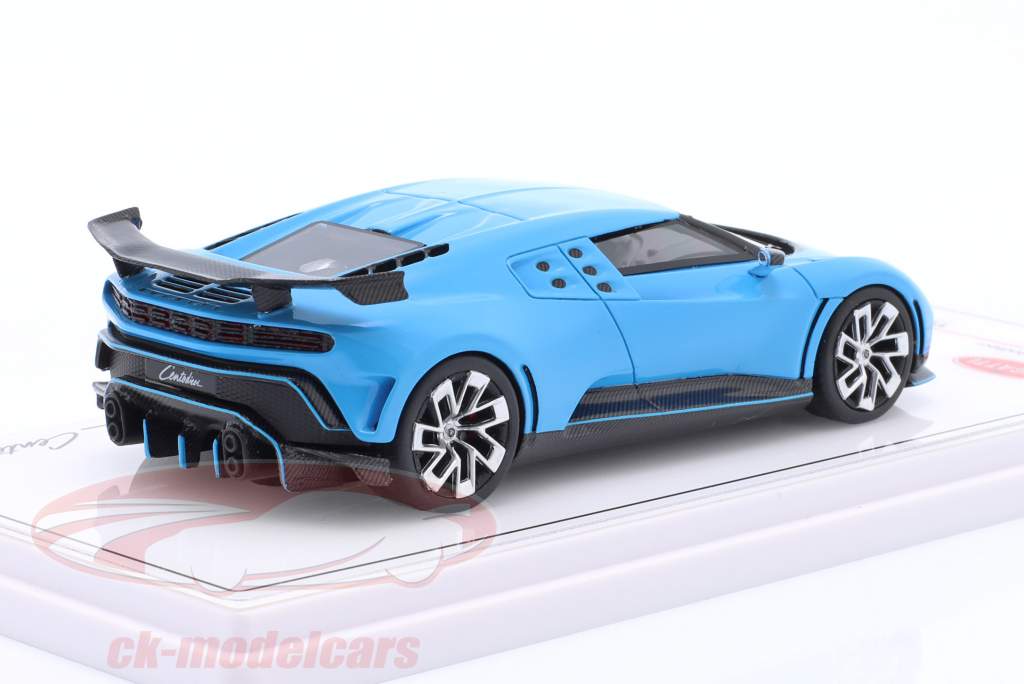 Bugatti Centodieci Год постройки 2022 Светло-синий 1:43 TrueScale