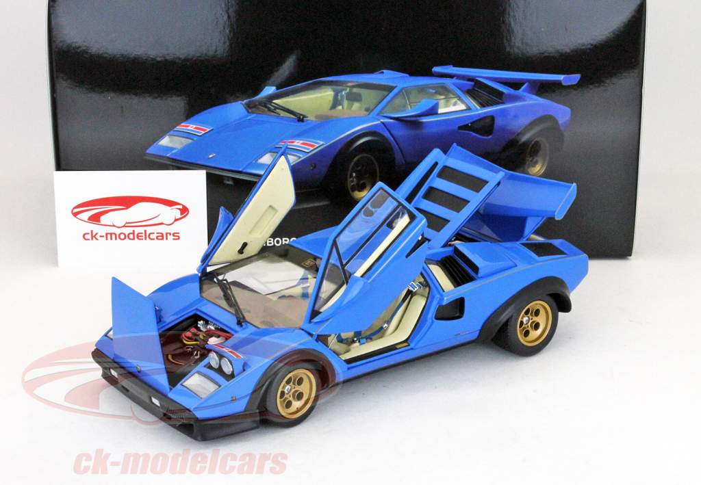 Lamborghini Countach LP500S Walter Wolf Racing light blue 1:18 Kyosho