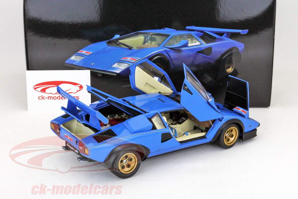 Lamborghini Countach Walter Wolf Гонки LP500S Люмьер Bleue Kyosho 1:18