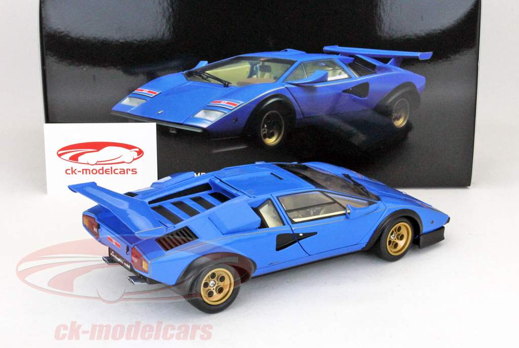 Lamborghini Countach Walter Wolf Гонки LP500S Люмьер Bleue Kyosho 1:18