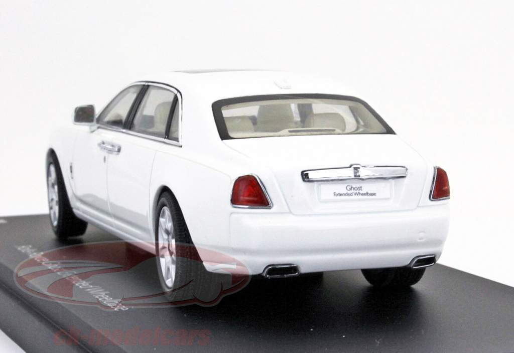 Rolls Royce Ghost EWB Jaar 2012 engels wit / wit engels 1:43 Kyosho