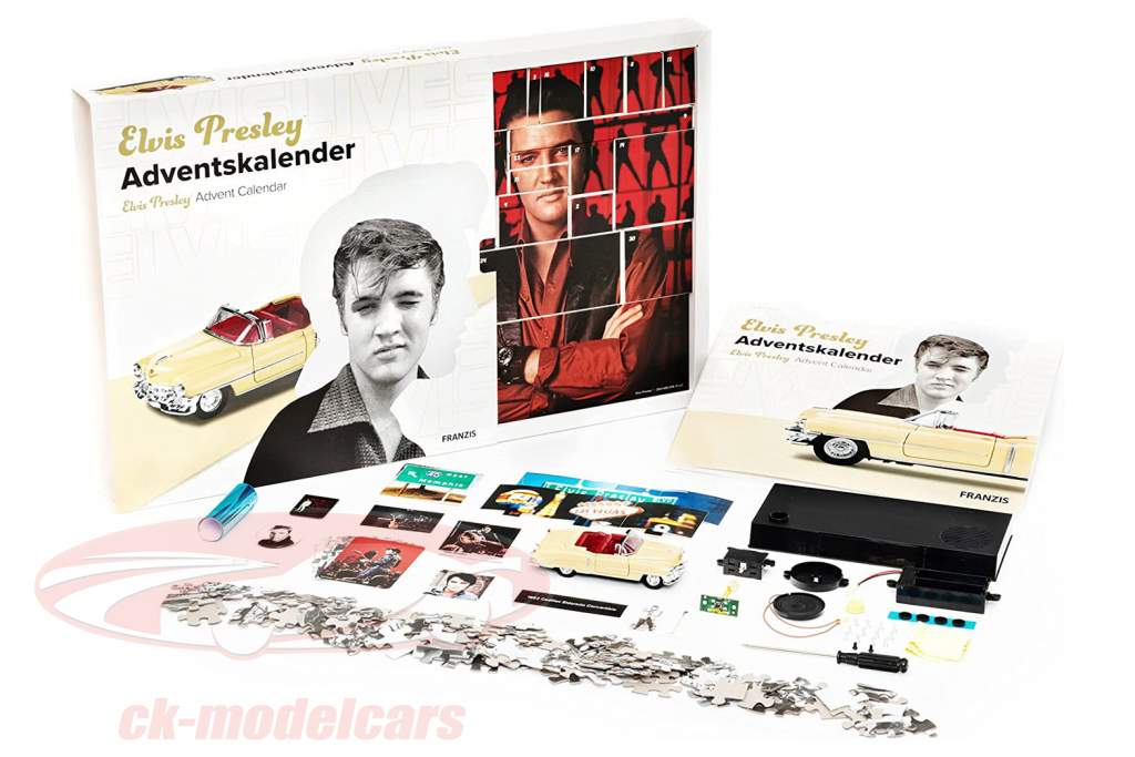 Elvis Presley Advent Calendar: Cadillac Eldorado 1953 yellow 1:37 Franzis