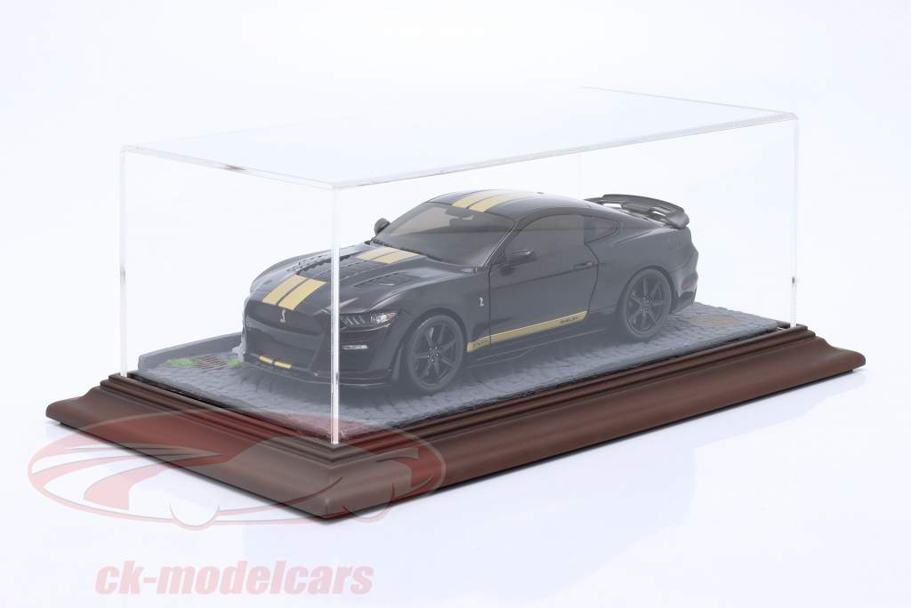 高品質 アクリル製ディスプレイケース と ジオラマベースプレート Stone Street 1:18 Atlantic