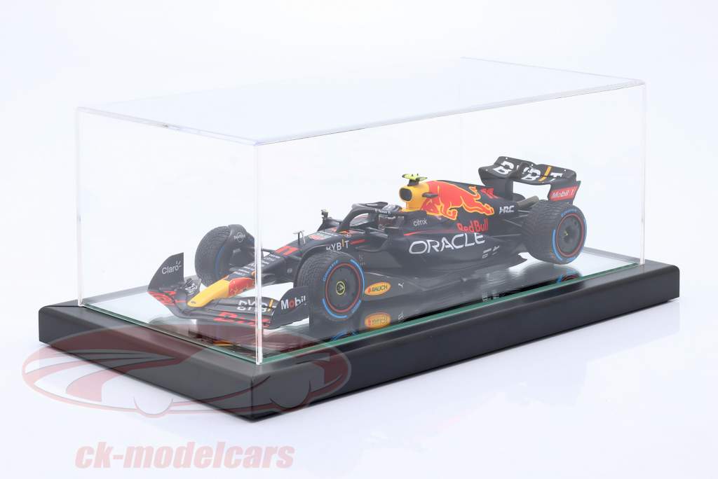 Alta qualidade Vitrine de acrílico Turin com Placa base do espelho 1:18 Atlantic
