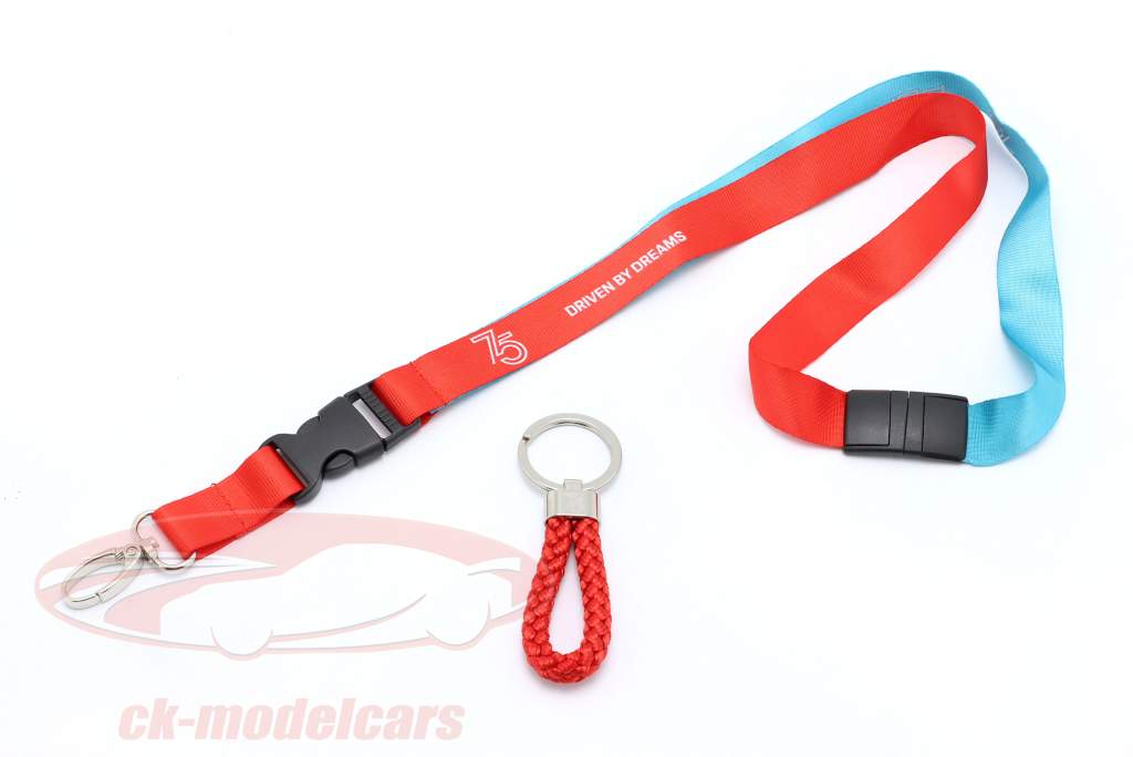 Set Lanyard with Keyring Porsche 75 Years Driven by Dreams