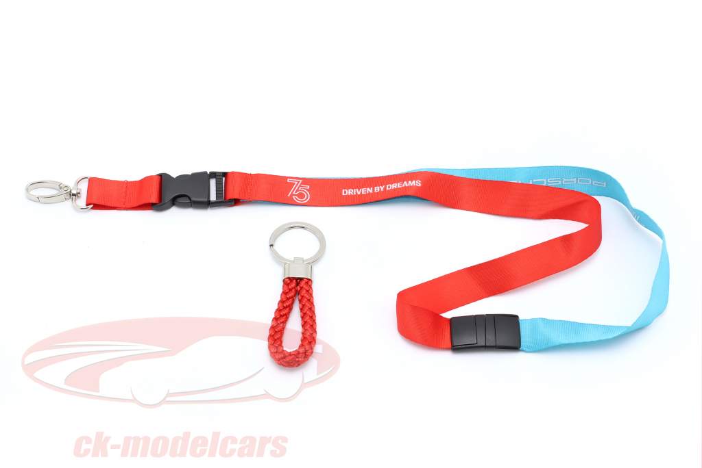 Set Lanyard with Keyring Porsche 75 Years Driven by Dreams