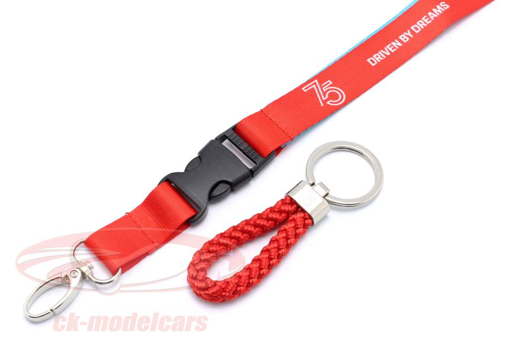 Set Lanyard with Keyring Porsche 75 Years Driven by Dreams