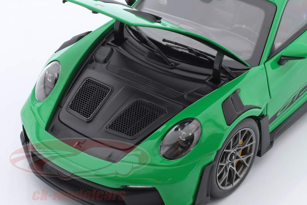 Porsche 911 (992) GT3 RS Année de construction 2022 vert python 1:18 Norev