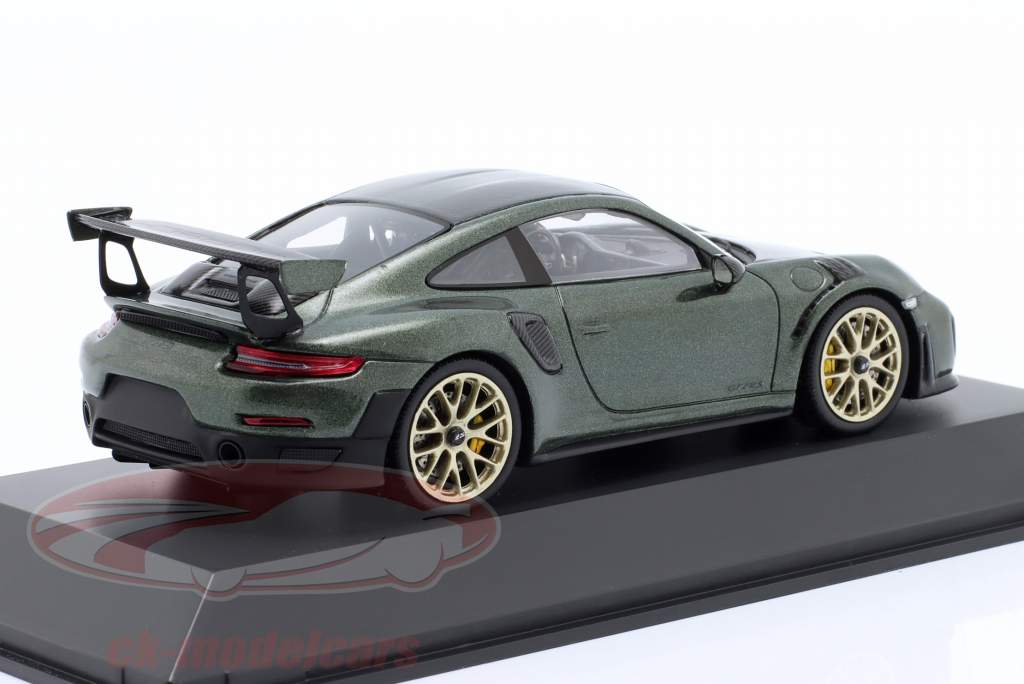Porsche 911 (991) GT2 RS Año de construcción 2017 roble verde metálico 1:43 Spark