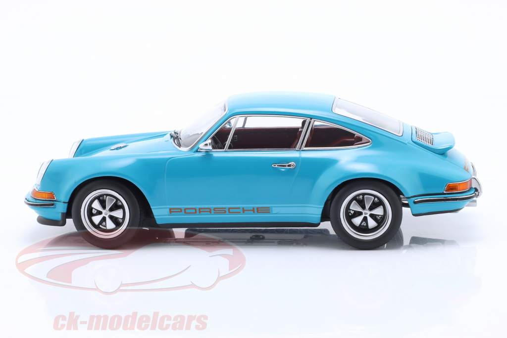 Singer Coupe Porsche 911 Modificação azul turquesa 1:18 KK-Scale