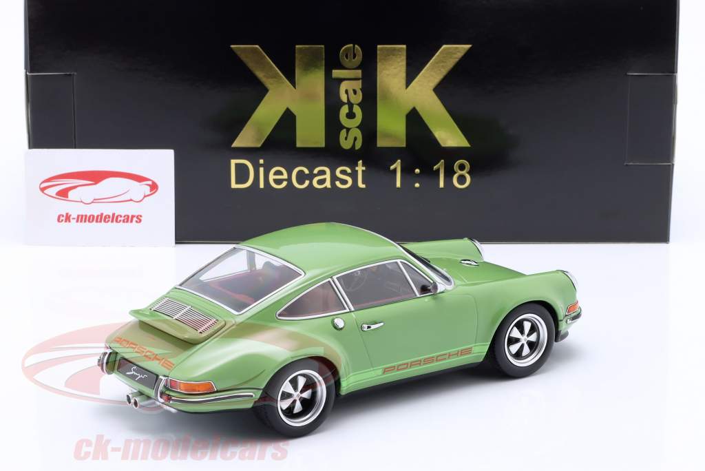 Singer Coupe Porsche 911 Modificación verde 1:18 KK-Scale