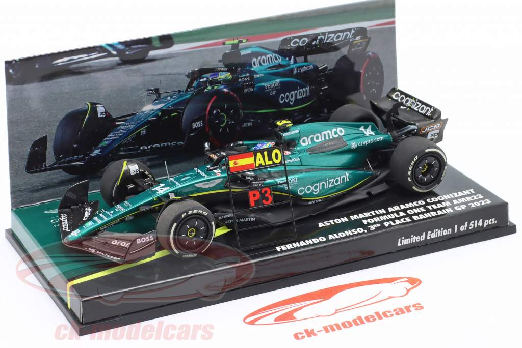 Minichamps 1:43 F. Alonso Aston マーティン AMR23 #14 3位