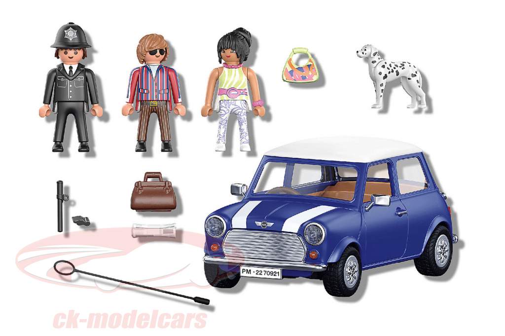 Mini Cooper 青 / 白 Playmobil
