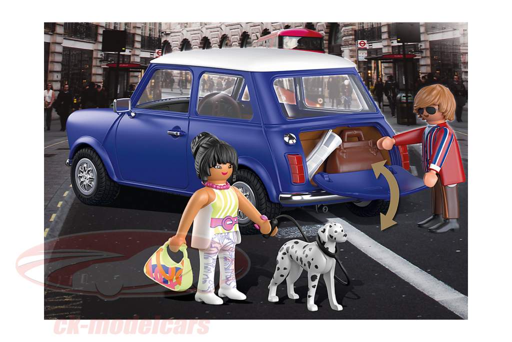 Mini Cooper 青 / 白 Playmobil