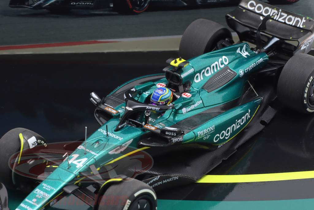 2-Car Set Alonso #14 & Stroll #18 Bahrain GP Formel 1 2023 1:43 Minichamps