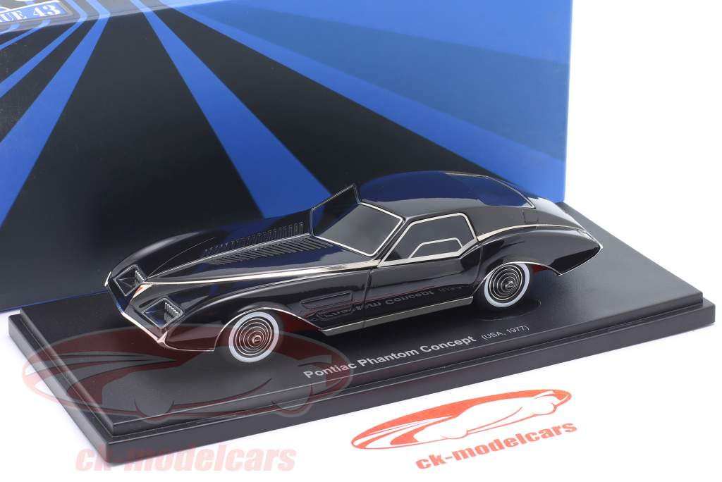 Pontiac Phantom Concept Car Byggeår 1977 sort 1:43 AutoCult