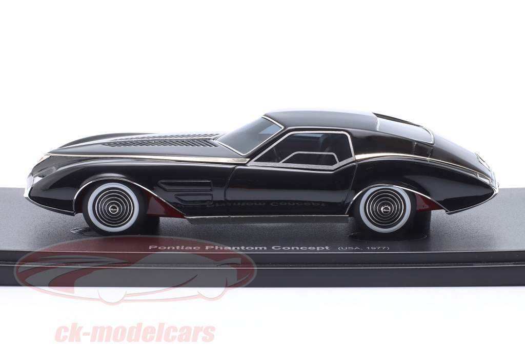 Pontiac Phantom Concept Car Byggeår 1977 sort 1:43 AutoCult