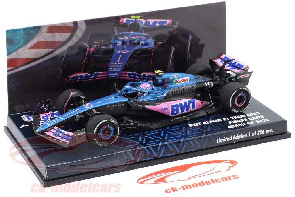 Pierre Gasly Alpine A523 #10 8° Miami GP formula 1 2023 1:43 Minichamps