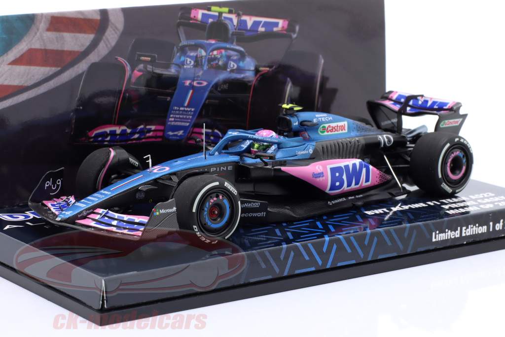 Pierre Gasly Alpine A523 #10 octavo Miami GP fórmula 1 2023 1:43 Minichamps