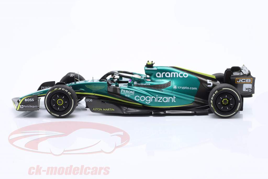 S. Vettel Aston Martin AMR22 #5 Last Race Abu Dhabi GP Formel 1 2022 1:18 Minichamps