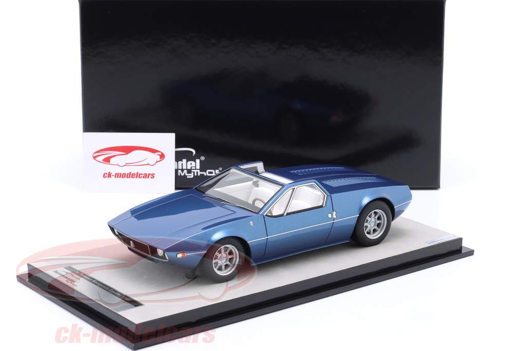 De Tomaso Mangusta Spyder 建設年 1966 ライトブルー メタリックな 1:18 Tecnomodel