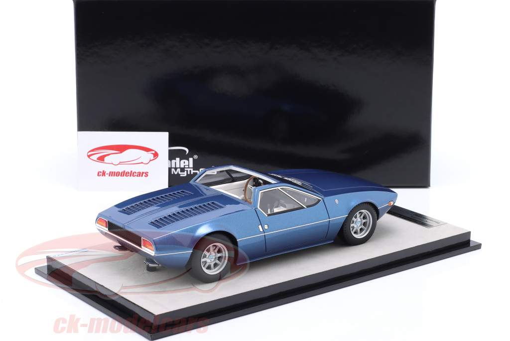 De Tomaso Mangusta Spyder 建設年 1966 ライトブルー メタリックな 1:18 Tecnomodel