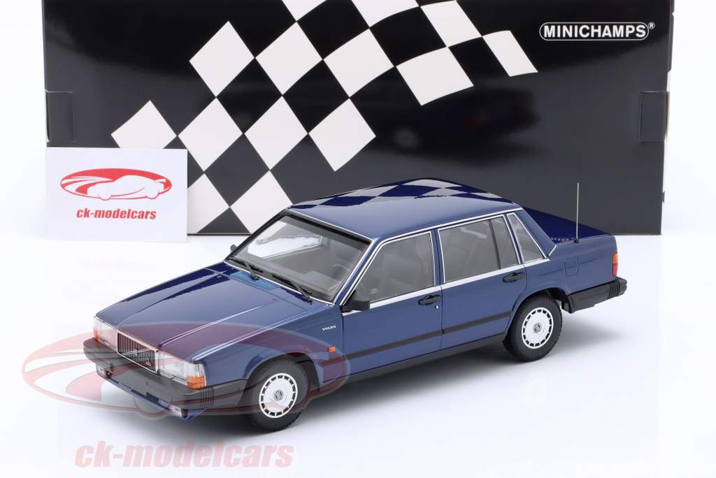 Volvo 740 GL 建设年份 1986 深蓝 金属的 1:18 Minichamps