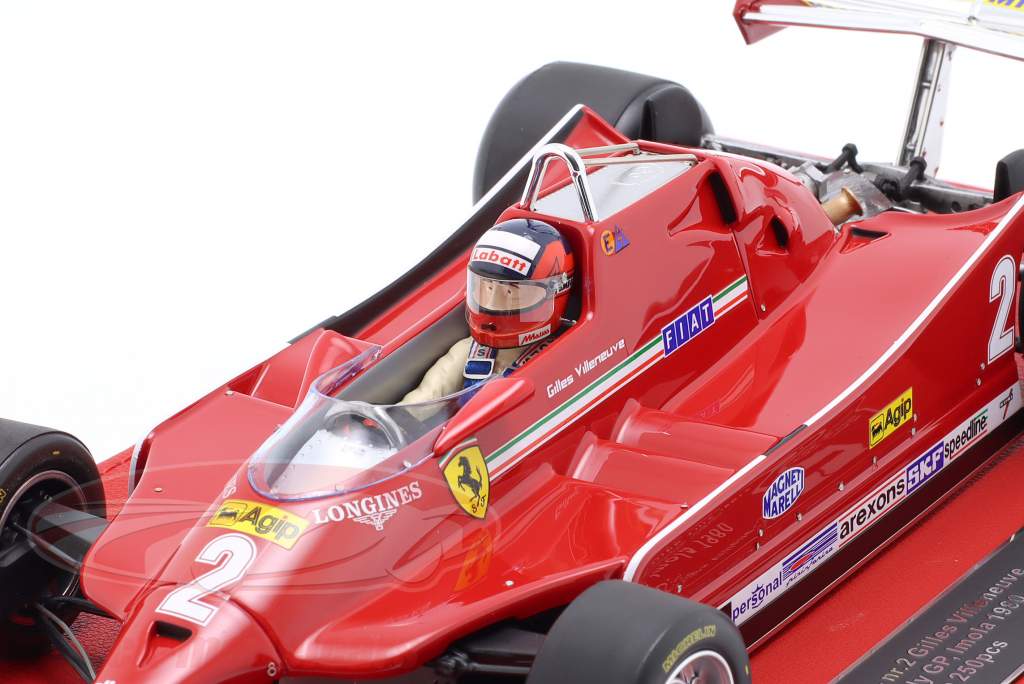 G. Villeneuve Ferrari 126C #2 Practice Italian GP Formula 1 1980 1:18 GP Replicas