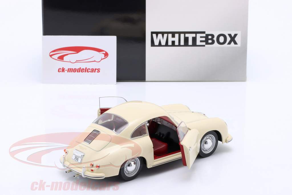 Porsche 356 Année de construction 1959 beige clair 1:24 WhiteBox