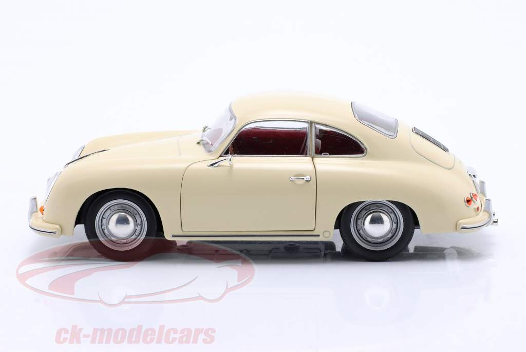 Porsche 356 Année de construction 1959 beige clair 1:24 WhiteBox