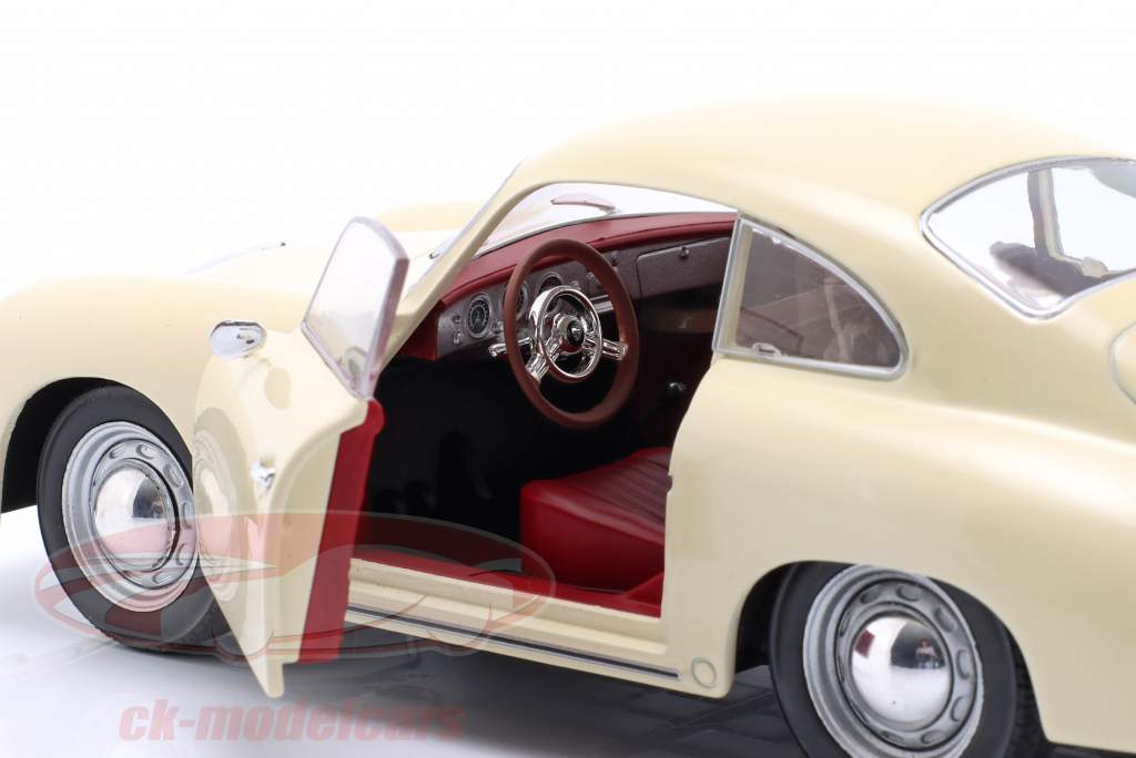 Porsche 356 Année de construction 1959 beige clair 1:24 WhiteBox