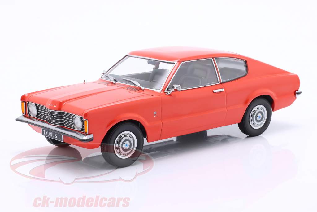 Ford Taunus L Coupe Byggeår 1971 lys rød 1:18 KK-Scale