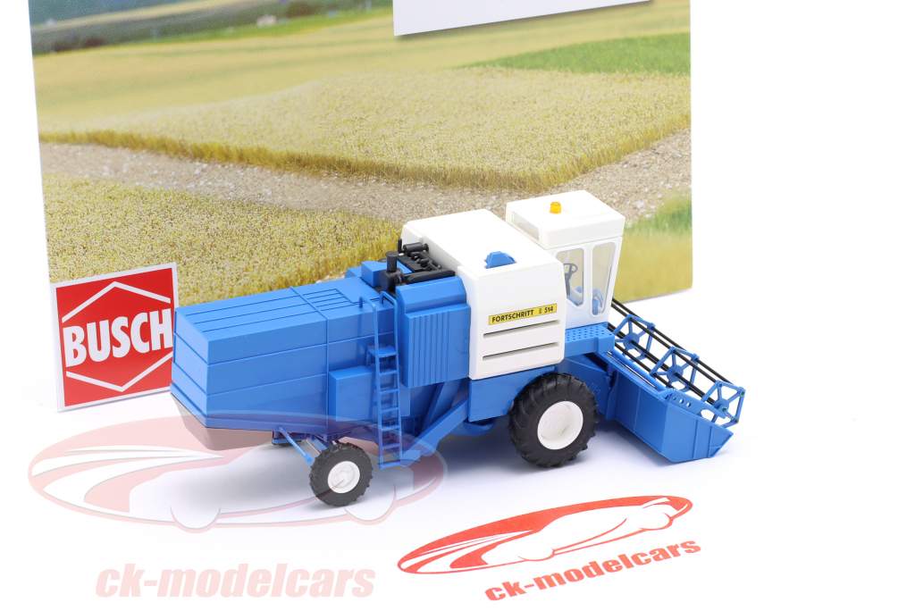收割机 Fortschritt E 514 建设年份 1982 蓝色的 / 白色的 1:87 Busch